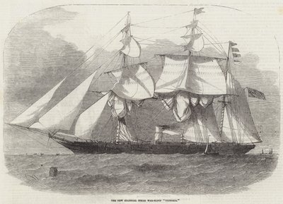 De nieuwe koloniale stoomoorlogssloep Victoria door Edwin Weedon